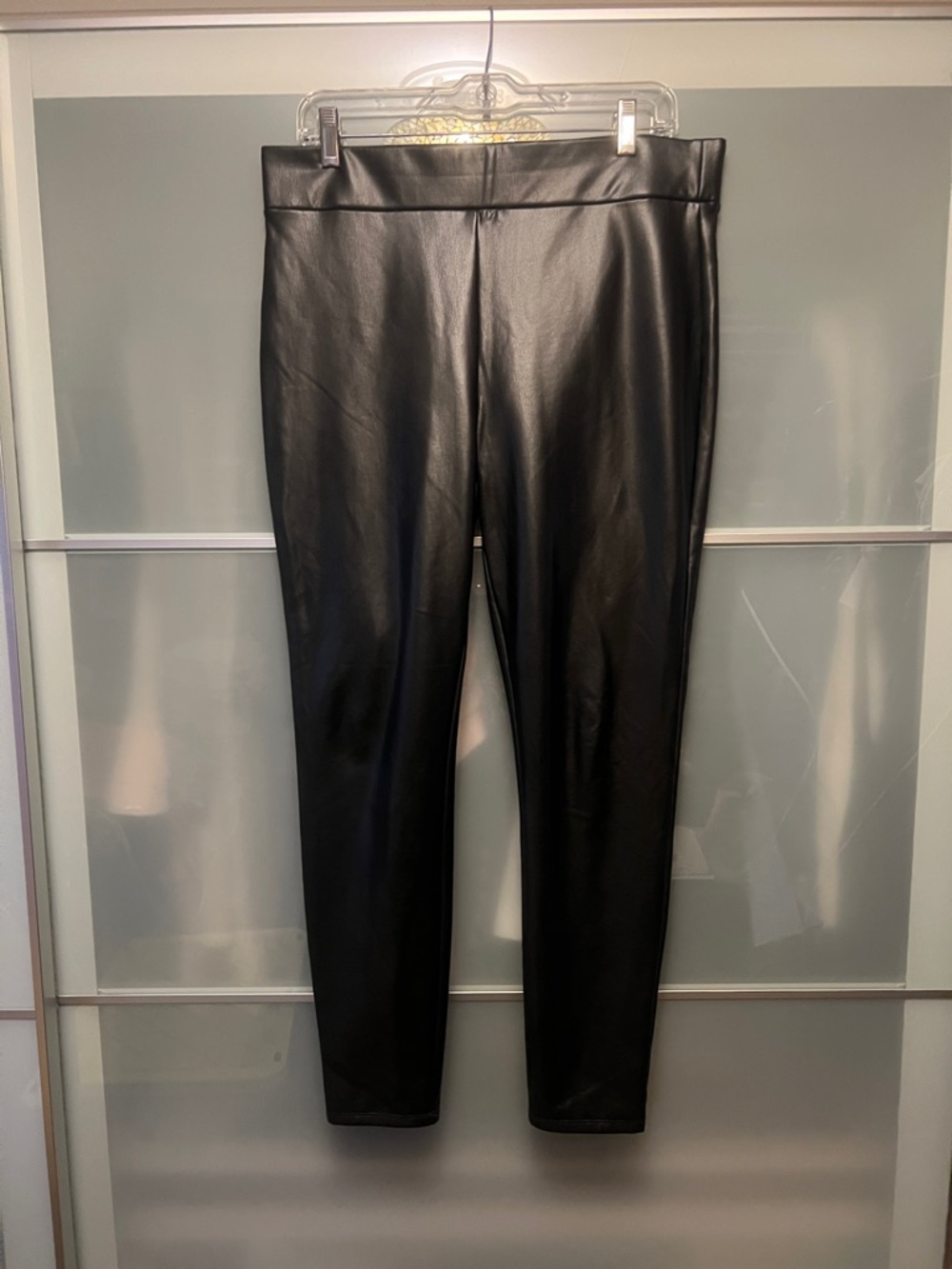 LOFT Black Faux Leather Leggings